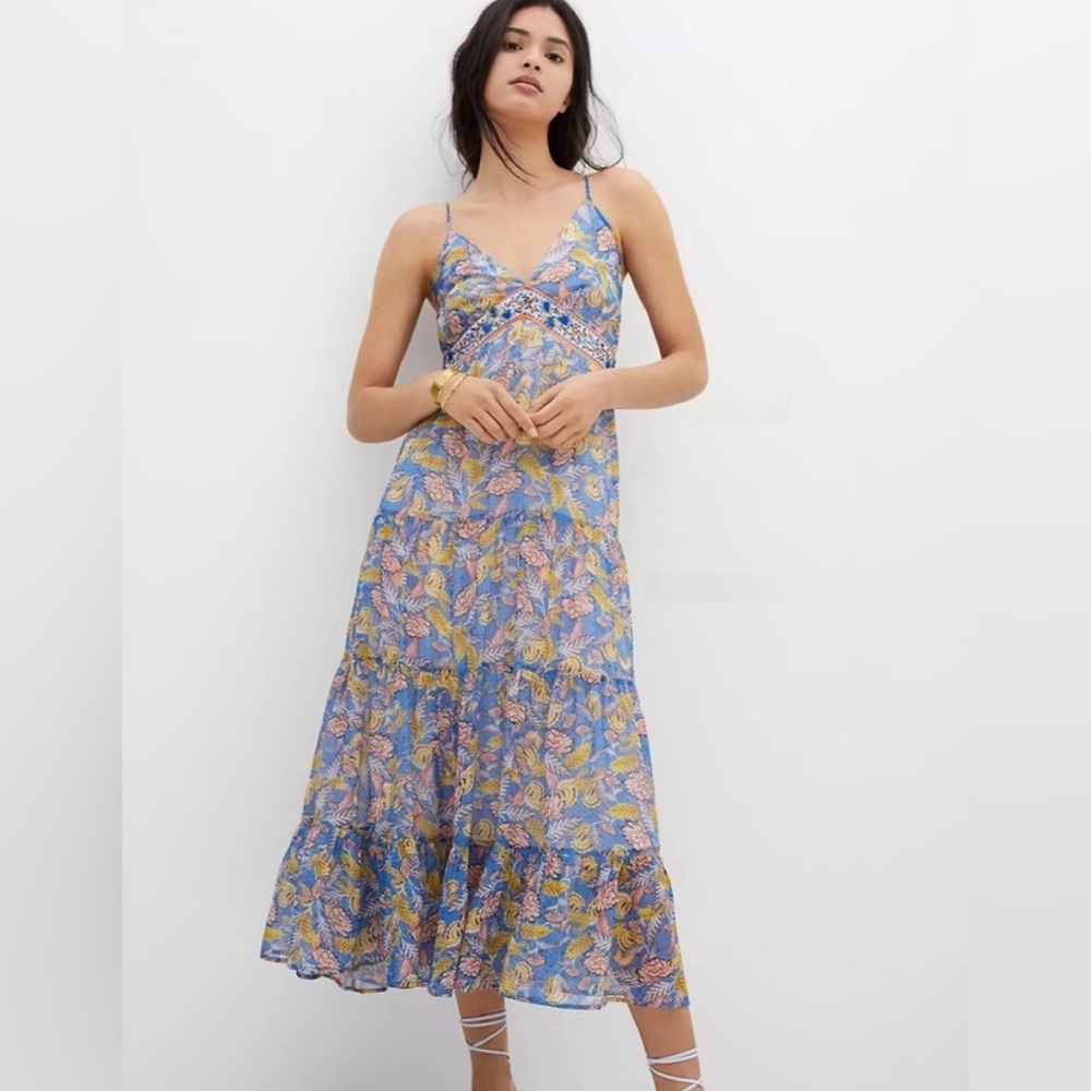 Anthropologie Vineyard Tiered Dress by Verb